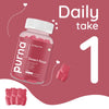 Purna Gummies Rosemary Oil, Skin Tone, Anti-Aging & Skincare Support, Rose Flavor, 1 Daily, 30 Gummies - Sampurna