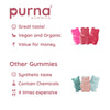 Purna Gummies Rosemary Oil, Skin Tone, Anti-Aging & Skincare Support, Rose Flavor, 1 Daily, 30 Gummies - Sampurna
