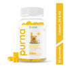 Purna Junior Calcium, D3 & K2 Gummies | Mango | Pack of 30 | 1 Daily - Annapurna (30 No)