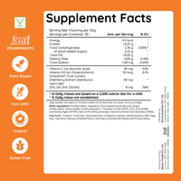 Purna Junior Vitamin C, D3 & Zinc Gummies | Orange | Pack of 30 | 1 Daily - Annapurna (30 No)
