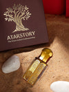Atarstory Qamar Oudh Attar Perfume Alcohol Free Roll On For Daily Use | Long Lasting Fragrance | Ittar For Men And Women - 12Ml