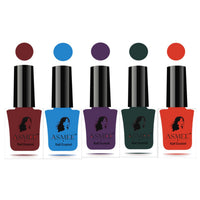Asmee Premium Gel Nail Polish Rich Ruby | Aqua Marine | Forest Green | Orange Crush | Amethyst