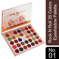 Lyon Beauty USA Rock N Roll 35 Colors Eyeshadow Palette 01 35 gm