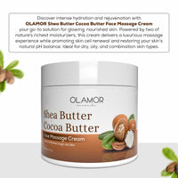 OLAMOR Shea & Cocoa Butter Face Cream - 200GM Pack of 2