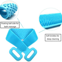 Majestique Silicone Bath Scrub Belt With Handle 1 Piece