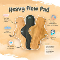 SochGreen Reusable Cloth Pads (Heavyflow) (Set of 3) Large - 7