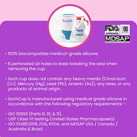 SochGreen Soft Reusable Menstrual Cup for Women, Easy Insertion & Removal, Odor & Rash Free, 100% Medical Grade Silicone, No Leakage, Life 10 years, US FDA Registered (Pack of 1) - 7