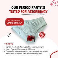 SochGreen Cotton Period Panty SteelGrey (Hipster) (1 pc) - 8