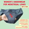 SochGreen Cotton Period Panty SteelGrey (Hipster) (1 pc) - 13