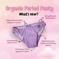 SochGreen Organic Period Panty Black (Bikini) (1 pc) 2XL - 10