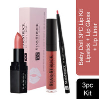 Star Struck by Sunny Leone 3PC Lip Kit (Lipstick + Lip Gloss + Lip Liner)