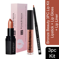 Star Struck by Sunny Leone 3PC Lip Kit (Lipstick + Lip Gloss + Lip Liner)