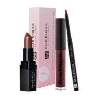 Star Struck by Sunny Leone 3PC Lip Kit (Lipstick + Lip Gloss + Lip Liner)