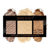 Swiss Beauty Ultra Glow Highlight And Bronzer Palette Shade-2