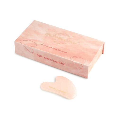 The Rolling Concept Rose Quartz Gua Sha Stone 1 Piece