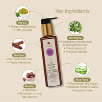TVAM Hair Cleanser - Henna Extra Conditioning 200ml - 4