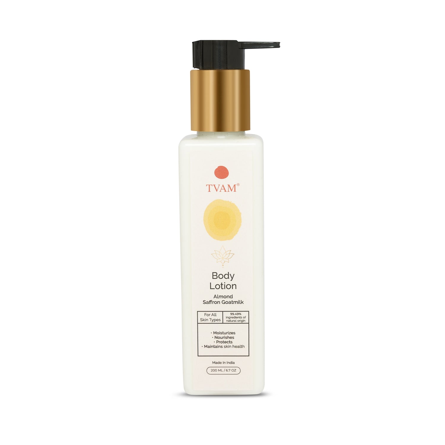 TVAM Body Lotion - Almond Saffron Goatmilk 200ml - 1