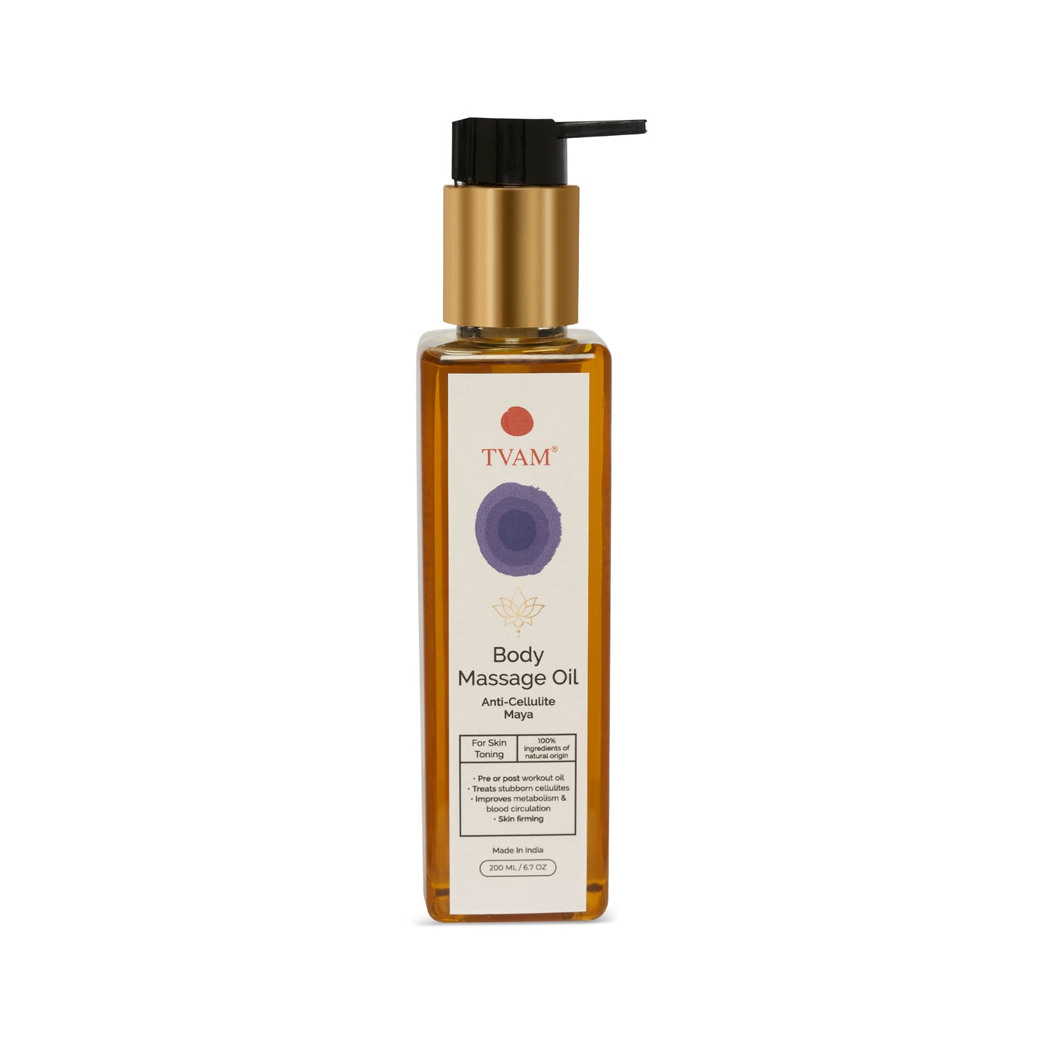 TVAM Body Massage Oil - Anti-Cellulite Maya 200ml - 1