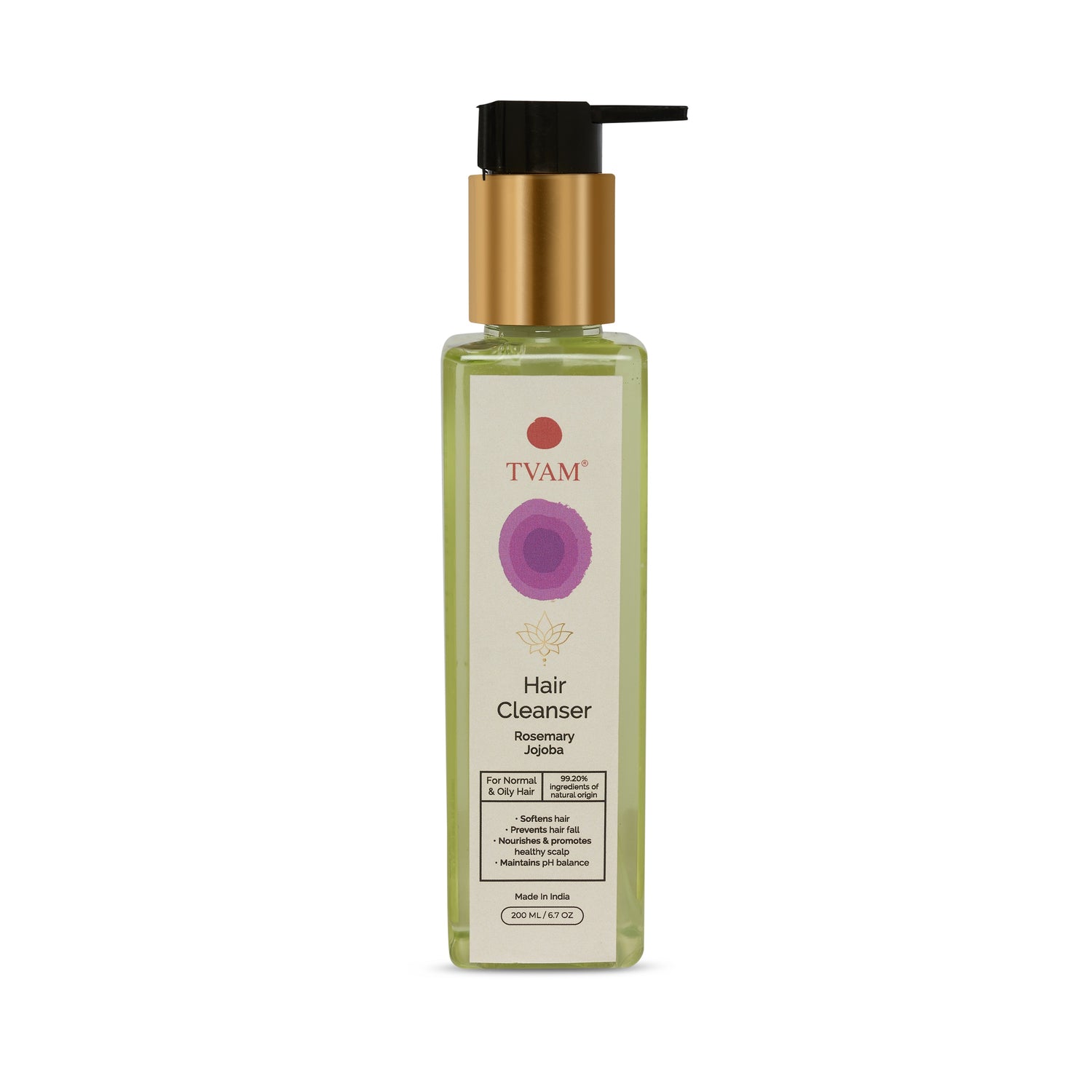 TVAM Hair Cleanser - Rosemary Jojoba - Normal & Oily Hair 200ml - 1