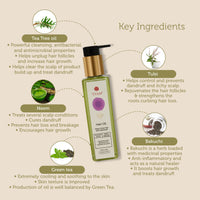 TVAM Hair Oil - Neem Green Tea Anti-Dandruff 200ml - 3