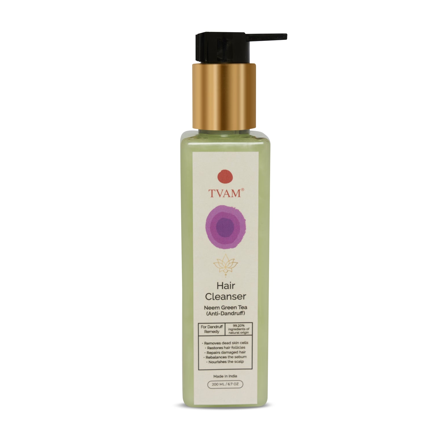 TVAM Hair Cleanser - Neem Green Tea - Anti-Dandruff 200ml - 1