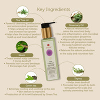 TVAM Hair Cleanser - Neem Green Tea - Anti-Dandruff 200ml - 3