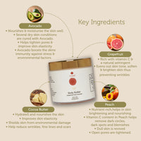 TVAM Body Butter - Grapefruit Peach Avocado 100gms - 4