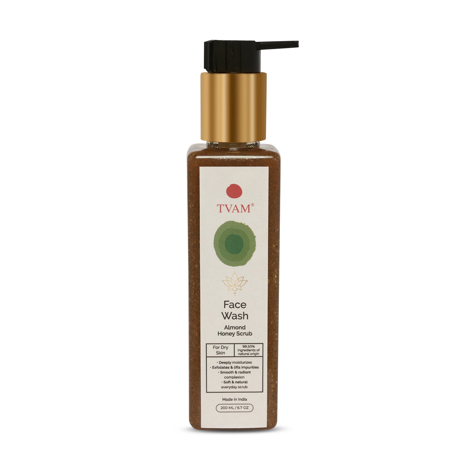TVAM Face Wash - Almond Honey Scrub - Dry Skin 200ml - 1