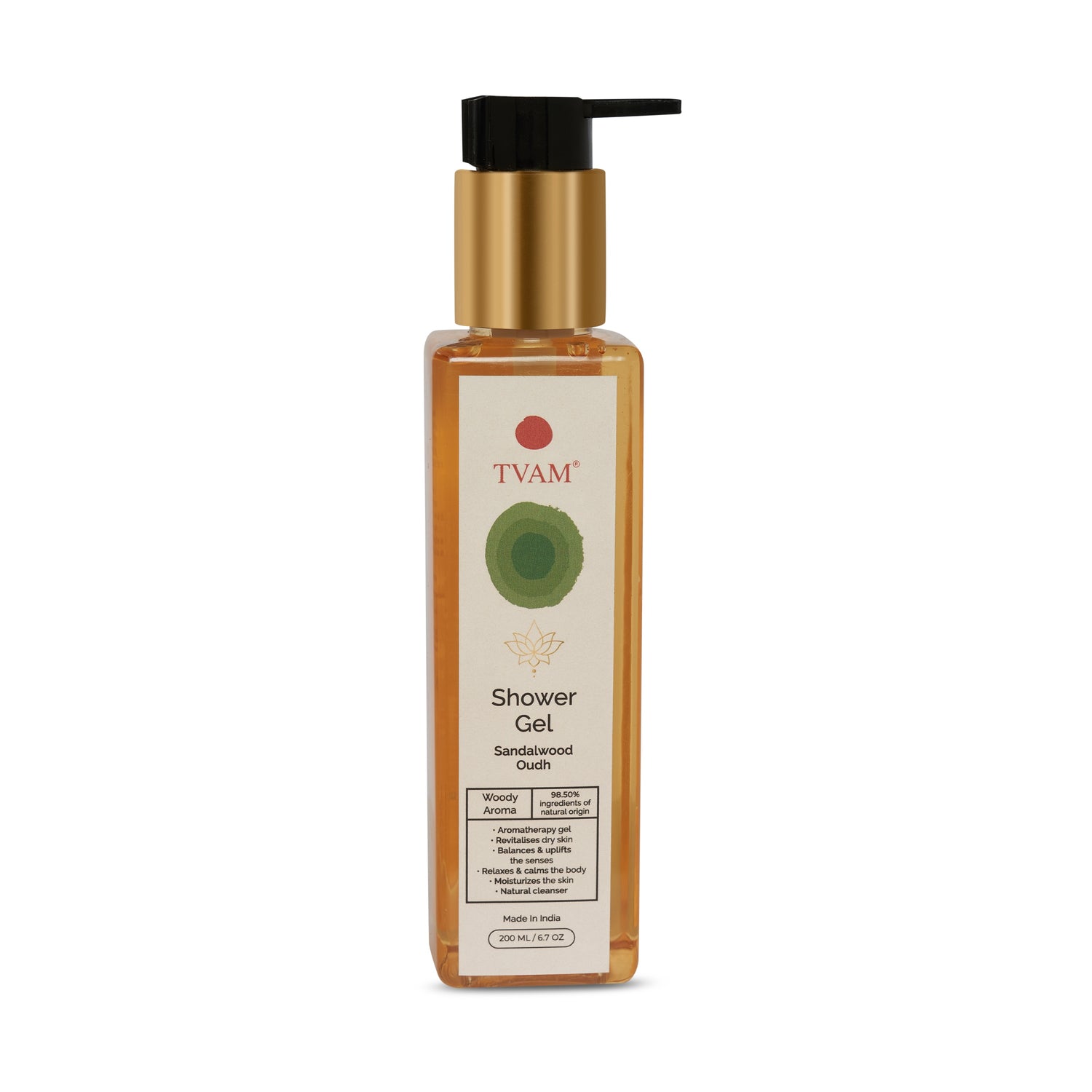 TVAM Shower Gel - Sandalwood Oudh 200ml - 1