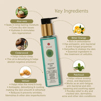TVAM Shower Gel - Patchouli Vetiver Cedarwood 200ml - 3