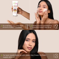 La Pink Ubtan White Haldi Face Mask With Saffron for Tan Removal Pack of 2