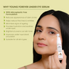La Pink Under Eye Serum with White Haldi for Dark Circles and Puffy Eyes Pack of 2
