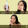 La Pink Under Eye Serum with White Haldi for Dark Circles and Puffy Eyes Pack of 2