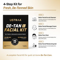 Ustraa De-Tan Facial Kit for Men | 15 Min Express De-Tanning Facial 40 g - 4