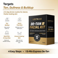Ustraa De-Tan Facial Kit for Men | 15 Min Express De-Tanning Facial 40 g - 8