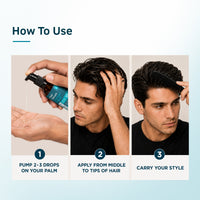 Ustraa Damage Repair Hair Serum SPF 50 for Men | Protects Hair from Sun Damage & Frizz 30 ml - 5