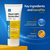 Ustraa Aqua Light Sunscreen SPF 50 PA++++ for Men with Hyaluronic Acid 30g - 6