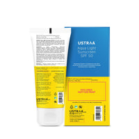 Ustraa Aqua Light Sunscreen SPF 50 PA++++ for Men with Hyaluronic Acid 30g - 2