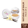 La Pink Vanilla Lip Care with White Haldi for Shiny and Hydrated Lips Pack of 2