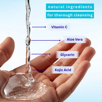 Vasl Brightening Face Wash | Glow Boosting Facial Cleanser for Dull Skin | Deep Cleansing & Radiance Enhancing Face Wash 130 ml - 5