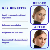 Vasl Brightening Face Wash | Glow Boosting Facial Cleanser for Dull Skin | Deep Cleansing & Radiance Enhancing Face Wash 130 ml - 6