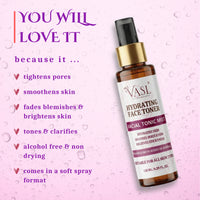 Vasl Hydrating Face Toner | Skin Balancing & Pore Tightening Toner for Fresh, Dewy Skin | Alcohol-Free Hydrating Facial Toner 130 ml - 6