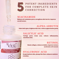 Vasl Skin Correcting Serum | Advanced Face Serum for Dark Spots, Uneven Skin Tone & Dullness | Brightening & Smoothing Skincare Solution 30ml - 4