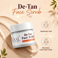 Vasl De-Tan Face Scrub | Tan Removal & Exfoliating Face Scrub for Brighter, Smoother & Radiant Skin | Deep Cleansing Facial Scrub 200 gm - 2