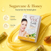 Vasl Bridal Glow Facial Kit | Complete Pre-Bridal Skincare Kit for Radiant, Smooth & Glowing Skin | Luxury Facial Treatment at Home 60gm - 3