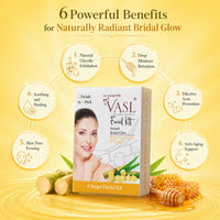 Vasl Bridal Glow Facial Kit | Complete Pre-Bridal Skincare Kit for Radiant, Smooth & Glowing Skin | Luxury Facial Treatment at Home 60gm - 4