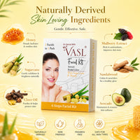 Vasl Bridal Glow Facial Kit | Complete Pre-Bridal Skincare Kit for Radiant, Smooth & Glowing Skin | Luxury Facial Treatment at Home 60gm - 5