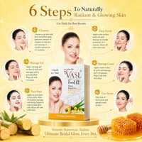 Vasl Bridal Glow Facial Kit | Complete Pre-Bridal Skincare Kit for Radiant, Smooth & Glowing Skin | Luxury Facial Treatment at Home 60gm - 6