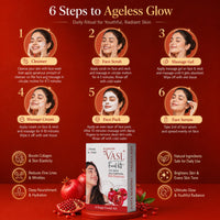 Vasl Anti Ageing Facial Kit | Complete Age Defying Facial Treatment for Fine Lines, Firmness & Youthful Glow | Advanced Skin Care Kit 60 gm - 6