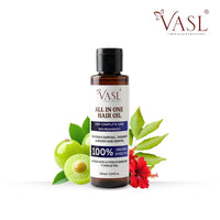 Vasl All In One Hair Oil | Multi-Benefit Hair Oil for Hair Growth, Strength & Nourishment | Herbal Hair Care Oil for Smooth & Healthy-Looking Hair 130 ml - 3